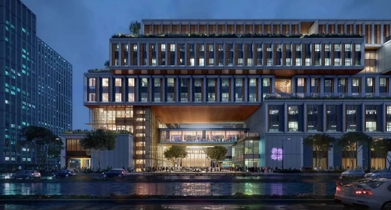 上纽大前滩新校区夜景（KPF设计图）