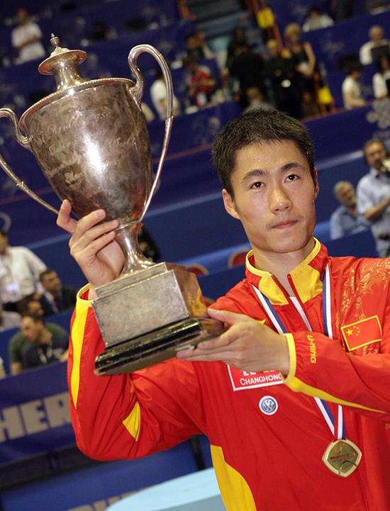 2007年萨格勒布世乒赛上,王励勤夺得男子单打冠军。