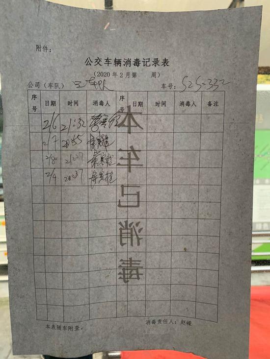 　　图为中山公园公交枢纽站早高峰，客流下降明显，每位上车乘客都会测量体温。车辆运营期间，不开空调，打开所有车窗通风。