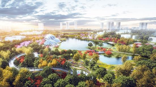 上海植物园北区效果图。 上海植物园 供图