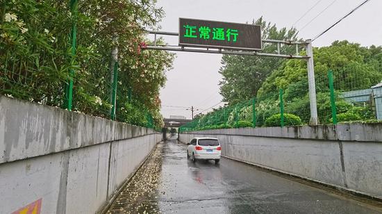 图说:嘉定这处下立交雨天也可笃行了 市防汛指挥部供图(下同)