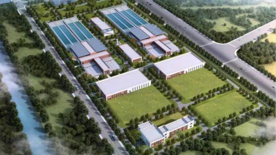 图说:临港水厂规划图 受访者供图