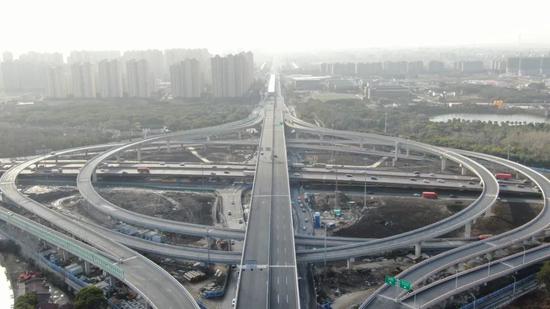 外环立交实景图