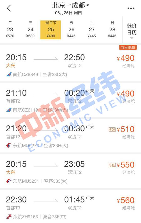 来源:第三方机票网购平台截图