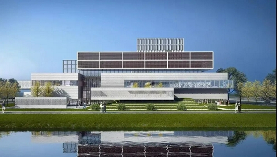 行政楼及教师餐厅效果图
