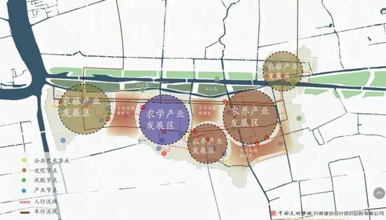 一带六村未来空间发展布局(以实际建成为准)