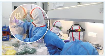 上海市疾控中心承接全市新型冠状病毒肺炎病例检测任务，24小时不间断运转。
