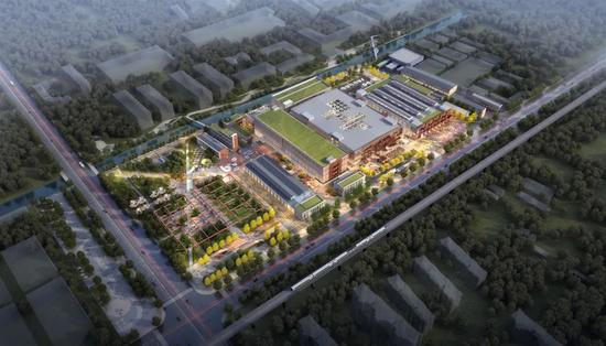 华谊万创·新所建成效果鸟瞰图