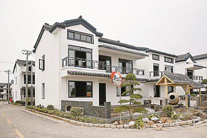 闵行革新村农民集中居住点的新建房屋。 (均 资料)
