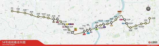 上海地铁14号线全线轨道贯通 预计年内开通初期运营