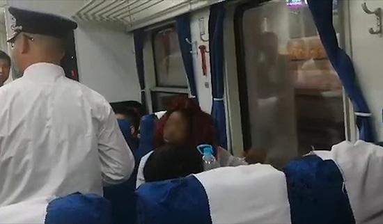 事发现场。视频截图