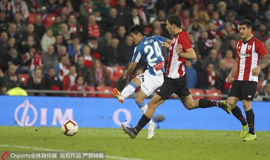 图说:武磊在比赛中 图Osports