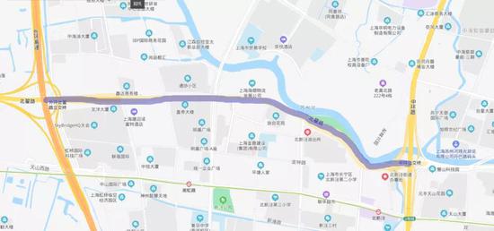 北翟路(外环线-中环线)位置示意图
