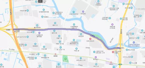 北翟路（外环线-中环线）位置示意图