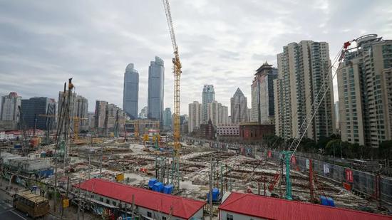 徐家汇中心最新进展一览 建成后将成浦西第一高楼