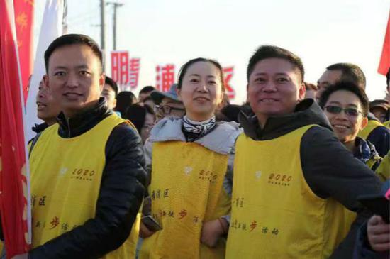 图说:新年首日公园迎来2020名“打卡者”。青浦区新闻办供图