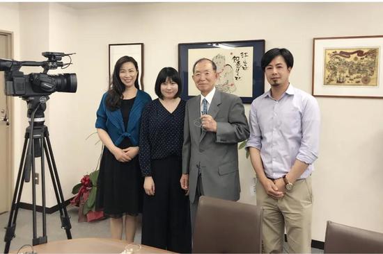 2018年 右二为前日本驻华大使 现日本中国友好協会会長丹羽宇一郎