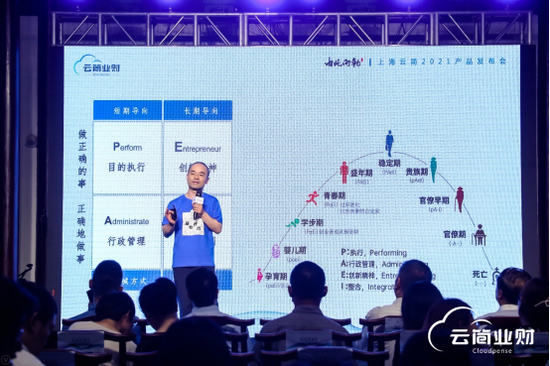 云简科技创始人兼CEO俞洋发布会现场演讲