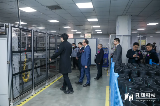 孔辉科技空气悬架系统产线 图片来源:孔辉科技