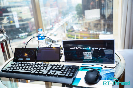 vmRT-Thread Hypervisor Demo演示， 图片来源： 睿赛德科技