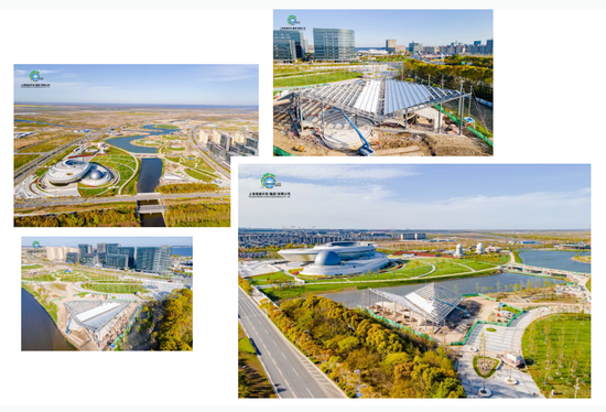 正在紧锣密鼓建设中的星空之境海绵公园