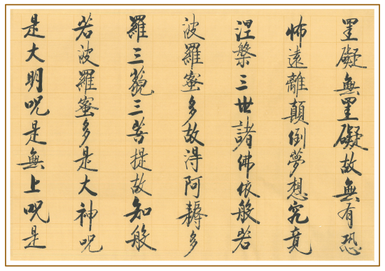张世忠书法:节选自《心经》