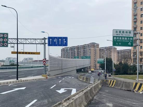 北渔路出口匝道
