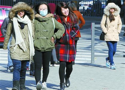 23日、24日申城的最低温可能会在-4℃到-3℃ 晨报记者 殷立勤