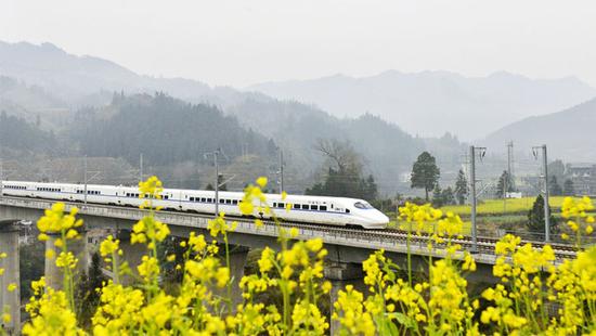 高铁八纵八横规划出炉 部分城市高铁时速可跑
