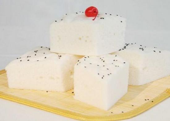 软绵清甜的米发糕做法图解 5分钟就能学会