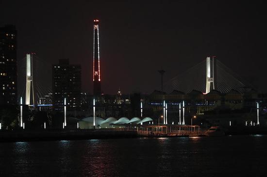 黃浦濱江世博段夜景