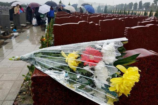 上海祭扫出现拥挤 记者提醒:出行首选公共交通+短驳车