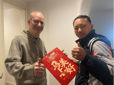 （维护工程师及时响应需求，保障用户节日用网顺畅，还送上了新春祝福）