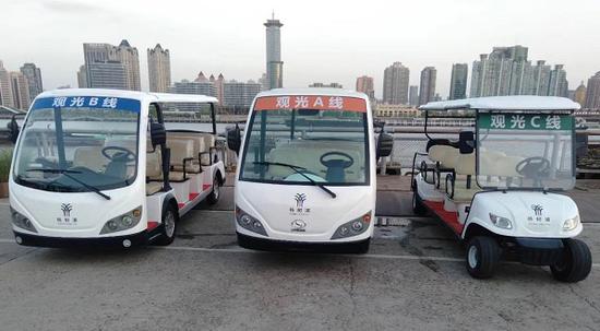 图说:杨浦滨江试运行三条观光车游览线路 采访对象供图