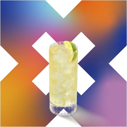 [X LIME入·迷·搭配] 格兰杰·迷· 25 ml，柠檬味气泡水75ml，青柠角