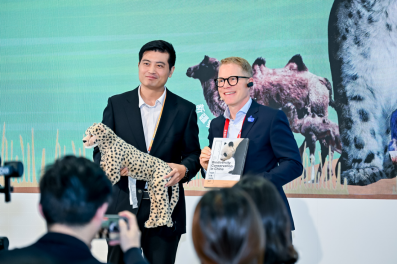 宜家中国与生态环境部对外合作与交流中心捐赠合作项目仪式现场
