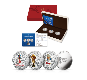 2018年俄罗斯FIFA世界杯官方银质纪念章上市