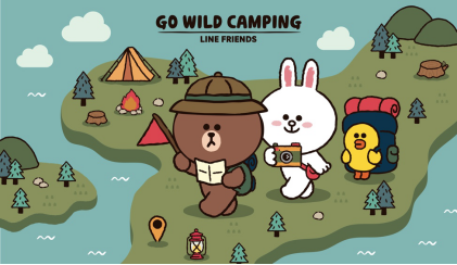 LINE FRIENDS 主题露营