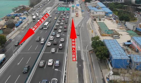 北翟路地道西面出入口匝道