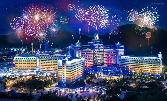 珠海长隆企鹅酒店夜景