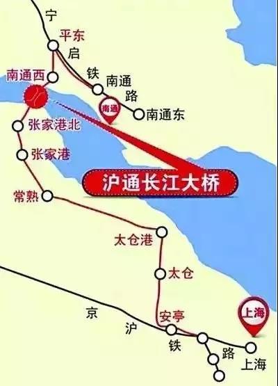 沪通铁路线路图