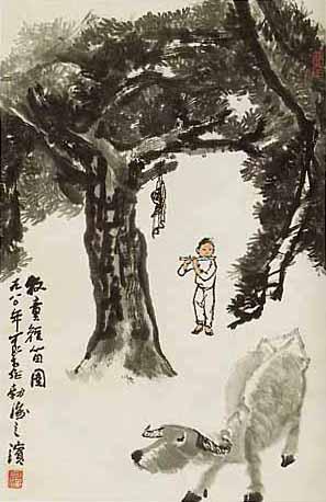 牧童短笛图