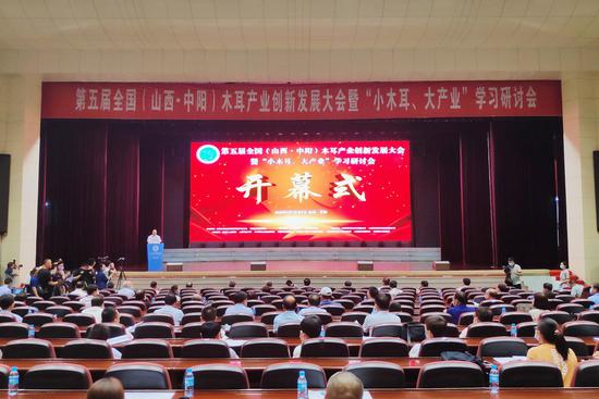 第五届全国(山西·中阳)木耳产业创新发展大会开幕式现场 摄影:郝智祥