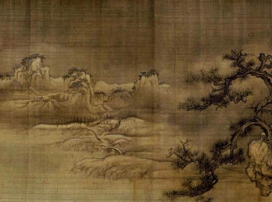 渔村小雪图 细节