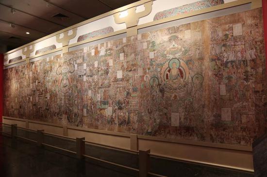 在北京大学赛克勒博物馆举办的开化寺壁画展 (图:李强)