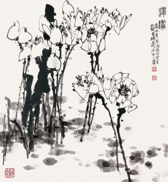 莲洁 李夜冰中国画作品