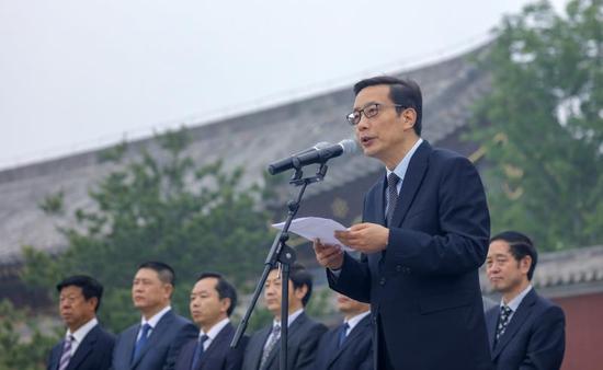 高平市委书记范兆森(李强 摄)