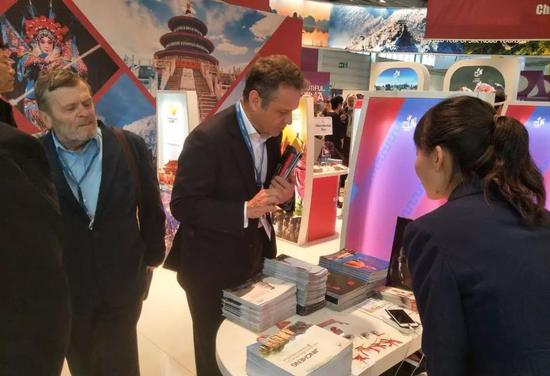 德国柏林国际旅游交易会上的山西展览区
