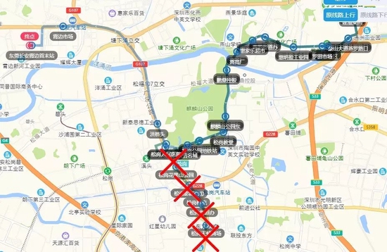 M286线调整路段示意图