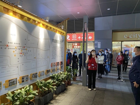 △组织学员到大冲社区参观学习